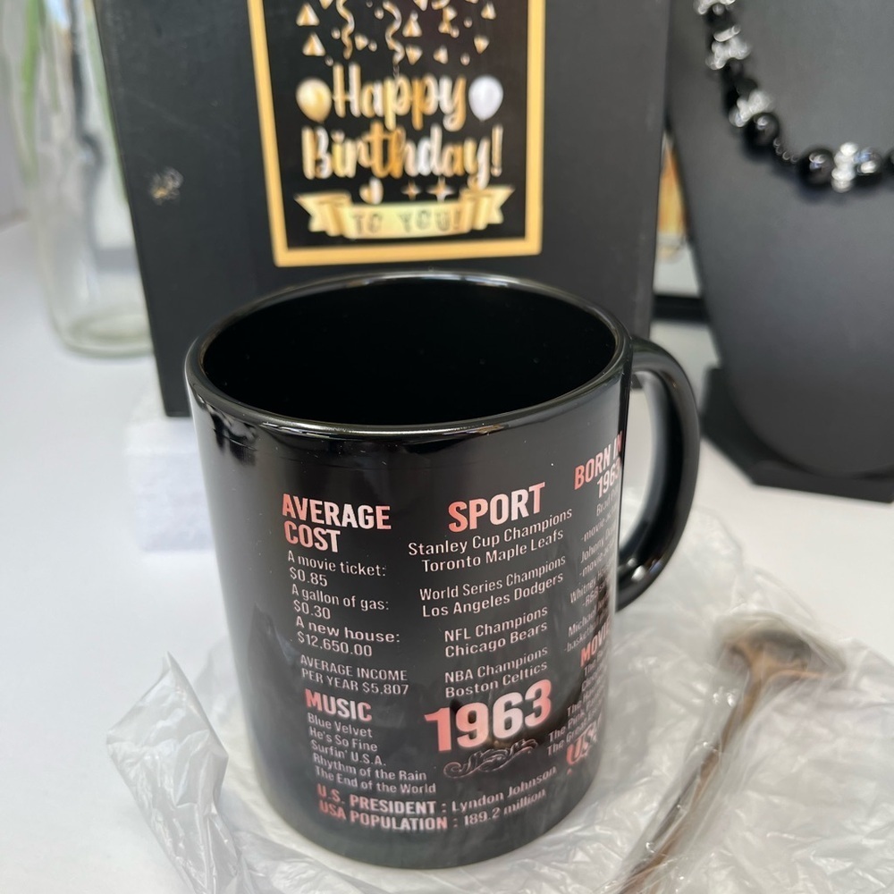 Mug happy 60th birthdays - Picture 2 of 3
